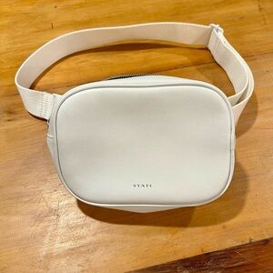 STATE Bennet Classic White Belt Bag